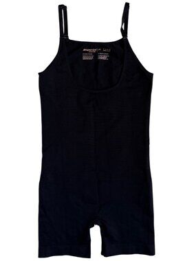 Shapermint Essentials All Day Every Day Scoop Neck Mid-Thigh Bodysuit (Black) L